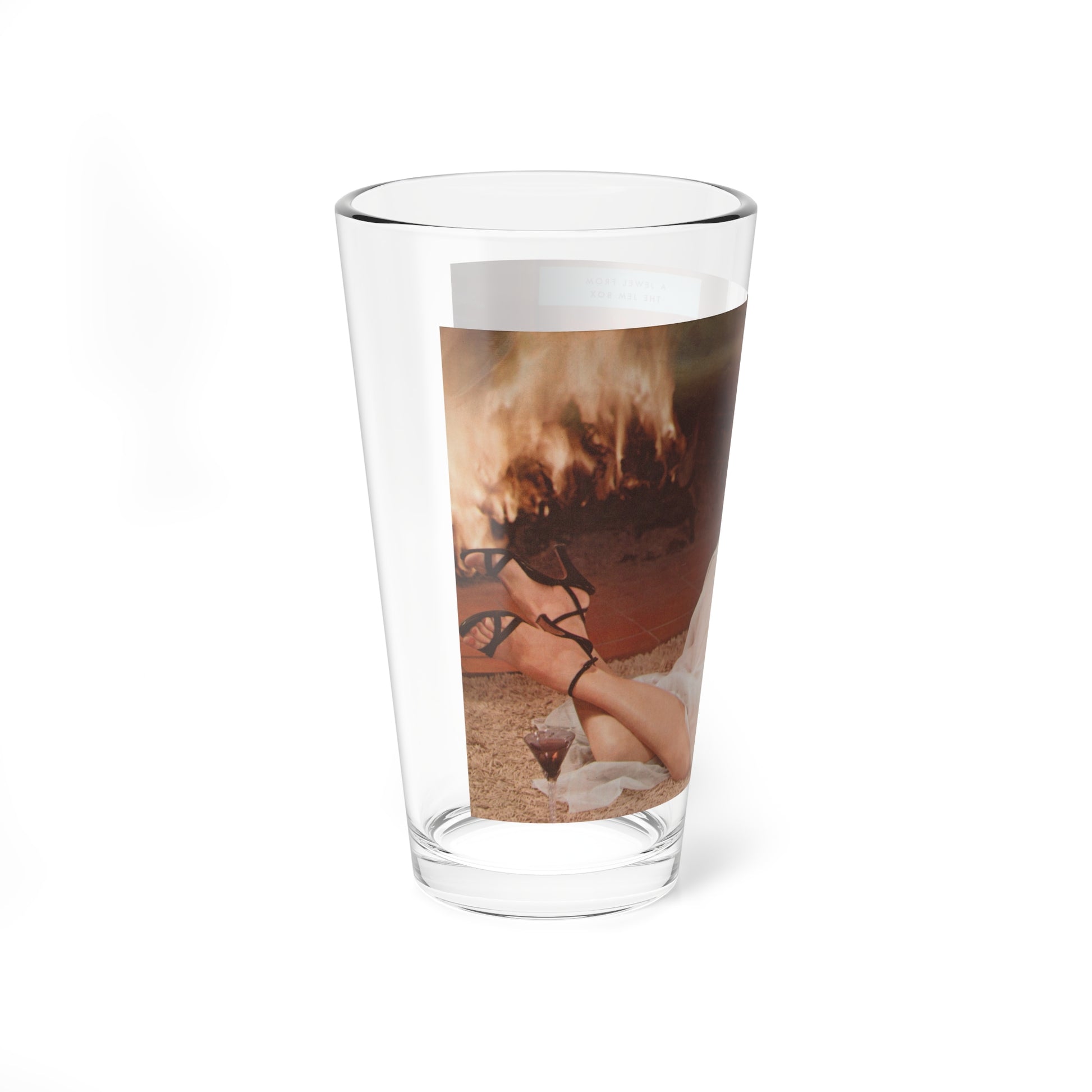 Page00011 (Vintage Female Icon) Pint Glass 16oz-Go Mug Yourself