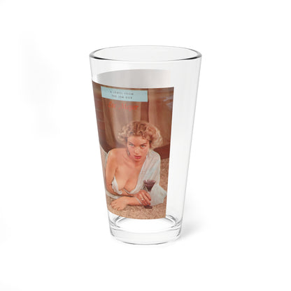 Page00011 (Vintage Female Icon) Pint Glass 16oz-Go Mug Yourself