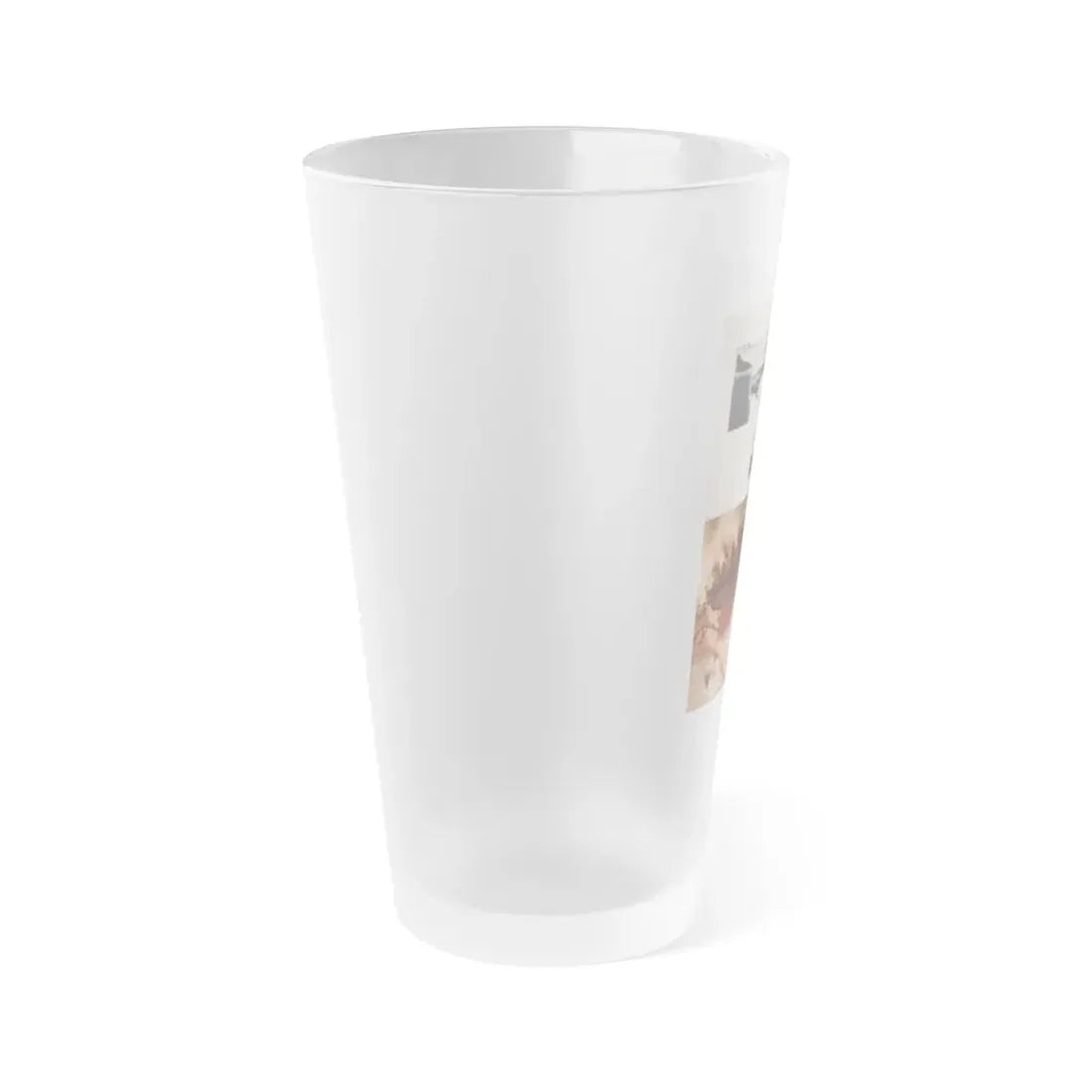 Page00012 (Vintage Female Icon) Frosted Pint Glass 16oz - Go Mug Yourself