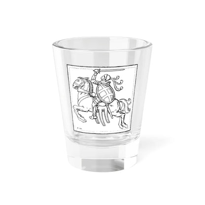 Pahonia. Пагоня 1918 2 (Belarus) (Coat of Arms) Shot Glass 1.5oz 1.5oz - Go Mug Yourself