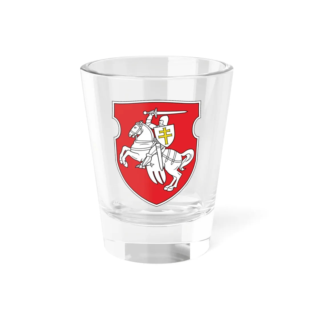 Pahonia (Belarus) (Coat of Arms) Shot Glass 1.5oz 1.5oz - Go Mug Yourself