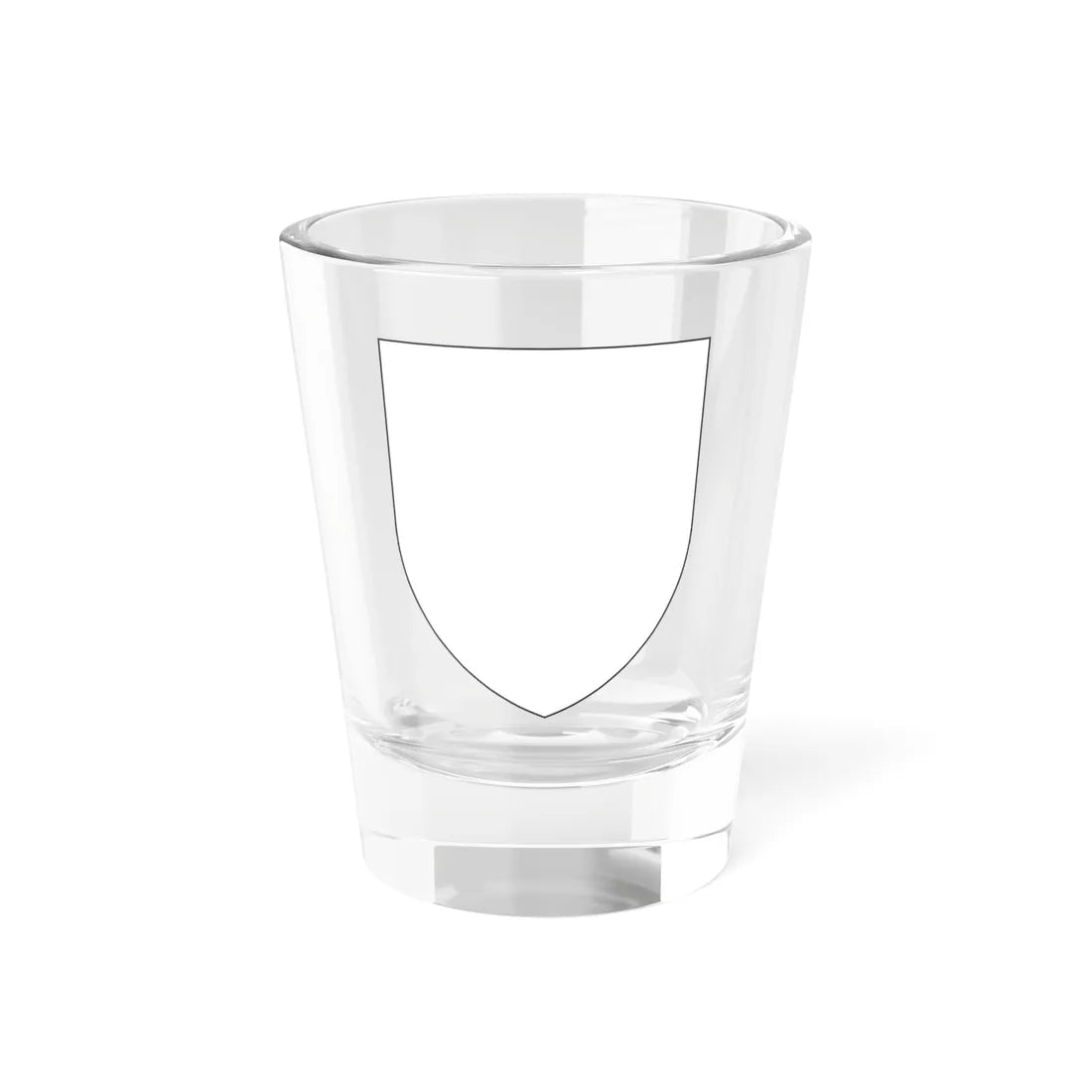 Pahonia-contour bg-shield-arms white filled (Belarus) (Coat of Arms) Shot Glass 1.5oz 1.5oz - Go Mug Yourself