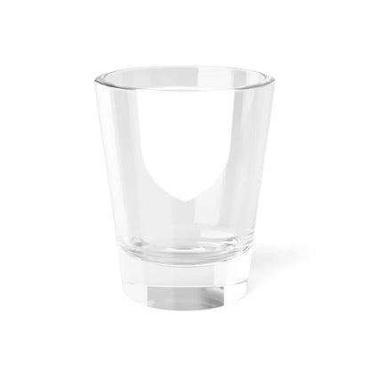 Pahonia-contour bg-shield-arms white filled (Belarus) (Coat of Arms) Shot Glass 1.5oz - Go Mug Yourself