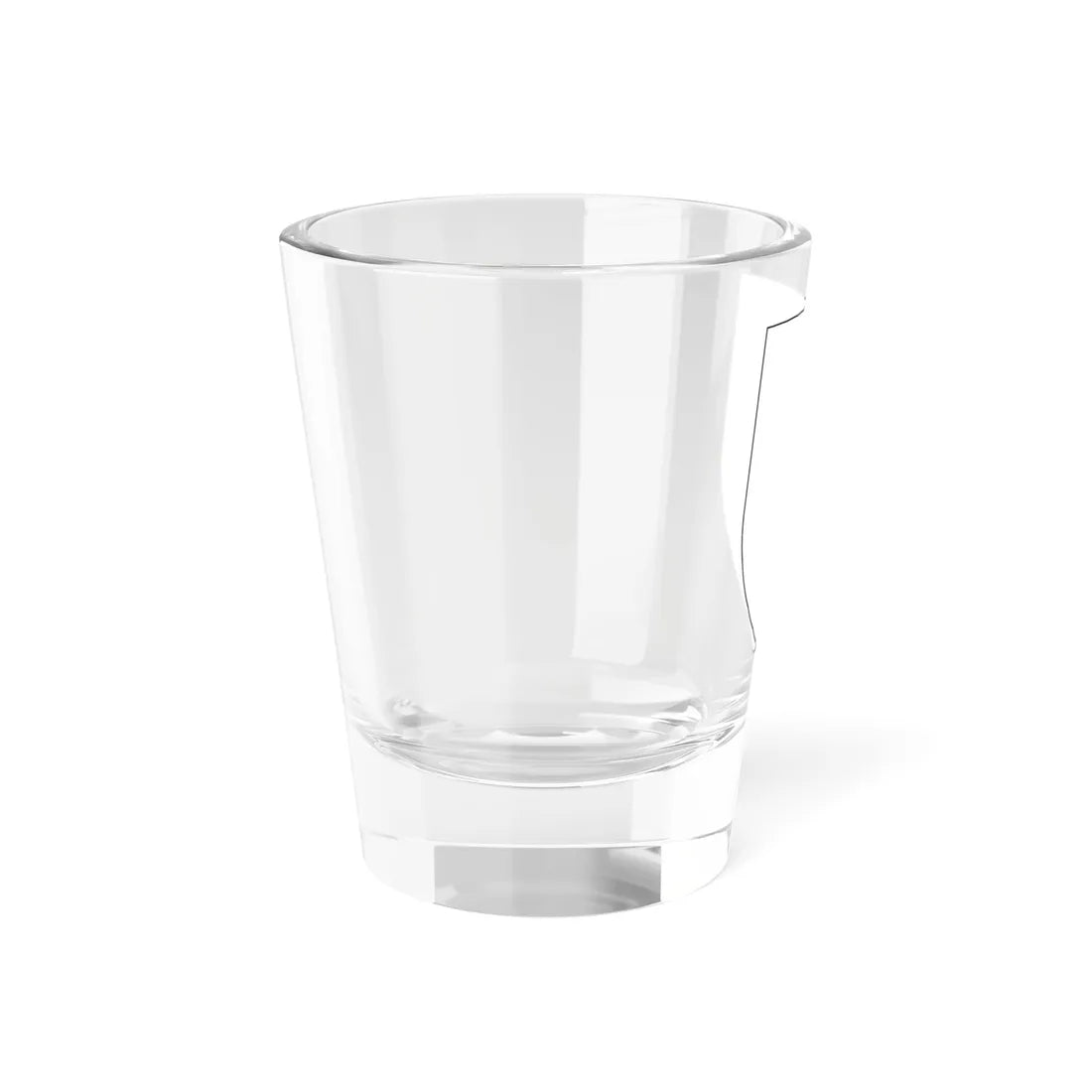 Pahonia-contour bg-shield-arms white filled (Belarus) (Coat of Arms) Shot Glass 1.5oz - Go Mug Yourself