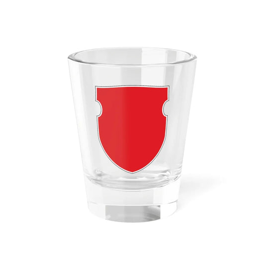 Pahonia-contour bg-shield black edge (Belarus) (Coat of Arms) Shot Glass 1.5oz 1.5oz - Go Mug Yourself