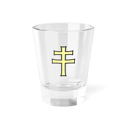 Pahonia-contour black-gold cross (Belarus) (Coat of Arms) Shot Glass 1.5oz 1.5oz - Go Mug Yourself