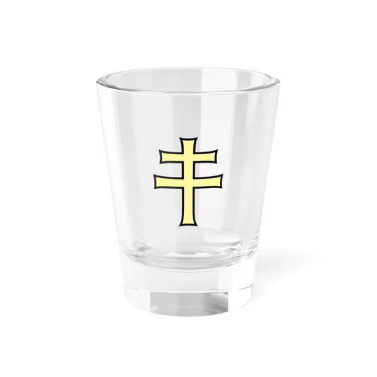 Pahonia-contour black-gold cross (Belarus) (Coat of Arms) Shot Glass 1.5oz 1.5oz - Go Mug Yourself