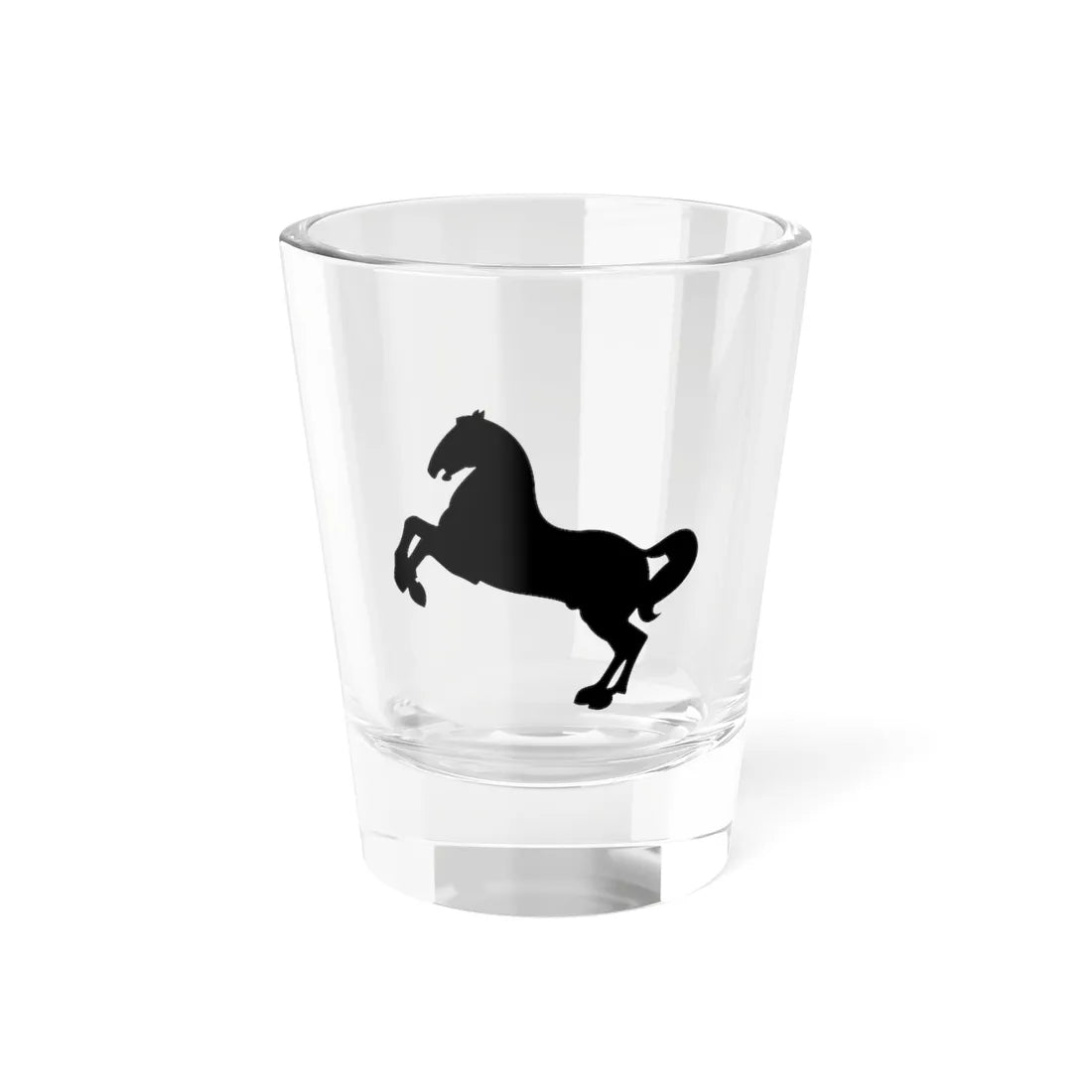 Pahonia-contour horse silhouette (Belarus) (Coat of Arms) Shot Glass 1.5oz 1.5oz - Go Mug Yourself