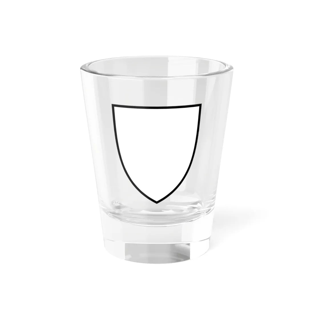 Pahonia-contour white shield (Belarus) (Coat of Arms) Shot Glass 1.5oz 1.5oz - Go Mug Yourself