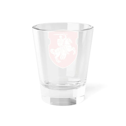 Pahonia-light black-white contour (Belarus) (Coat of Arms) Shot Glass 1.5oz - Go Mug Yourself
