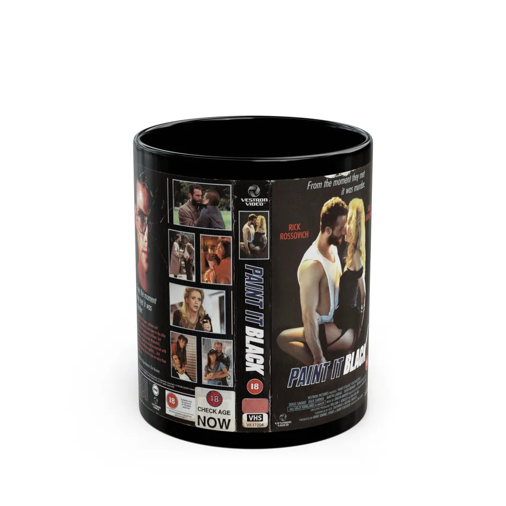 PAINT IT BLACK (VHS COVER) - Black Coffee Mug-11oz-Go Mug Yourself