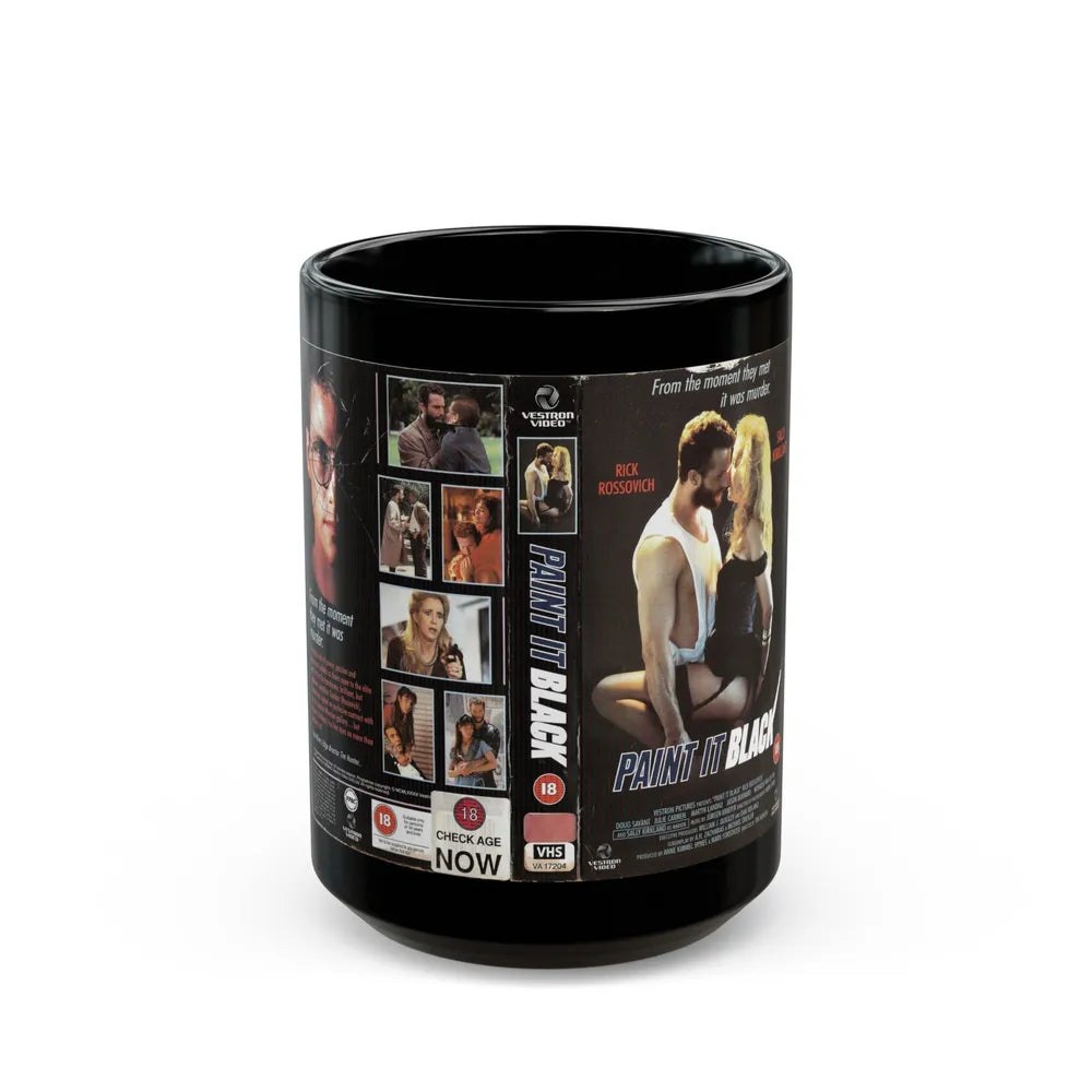 PAINT IT BLACK (VHS COVER) - Black Coffee Mug-15oz-Go Mug Yourself