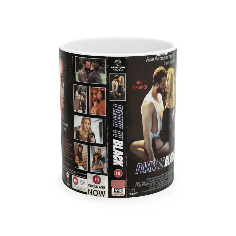 PAINT IT BLACK (VHS COVER) - White Coffee Mug-11oz-Go Mug Yourself