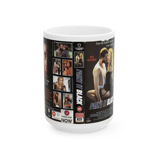 PAINT IT BLACK (VHS COVER) - White Coffee Mug-15oz-Go Mug Yourself