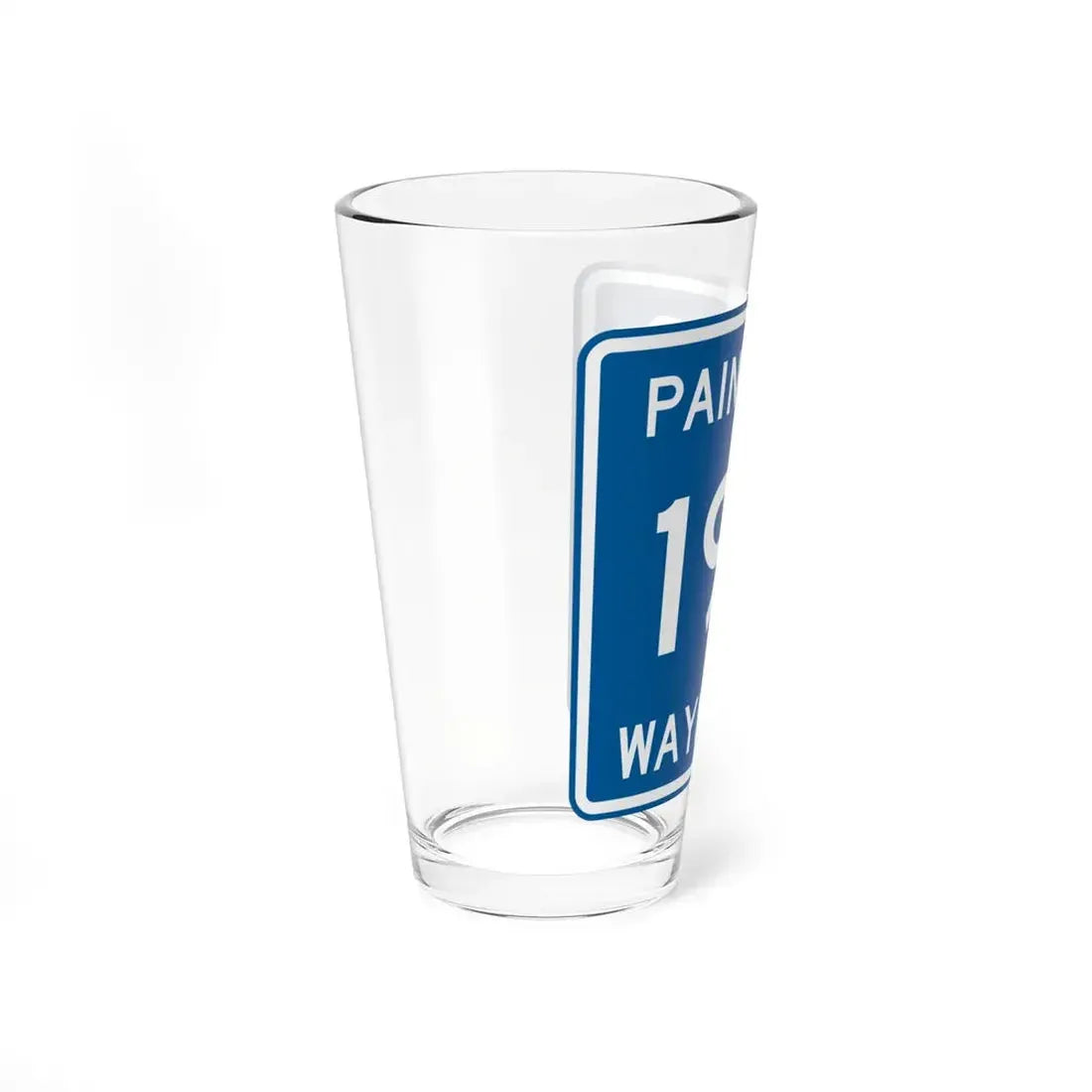Paint Township Route 196 Wayne County Ohio (Ohio) (Road Sign) Pint Glss 16oz - Go Mug Yourself