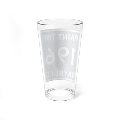 Paint Township Route 196 Wayne County Ohio (Ohio) (Road Sign) Pint Glss 16oz - Go Mug Yourself