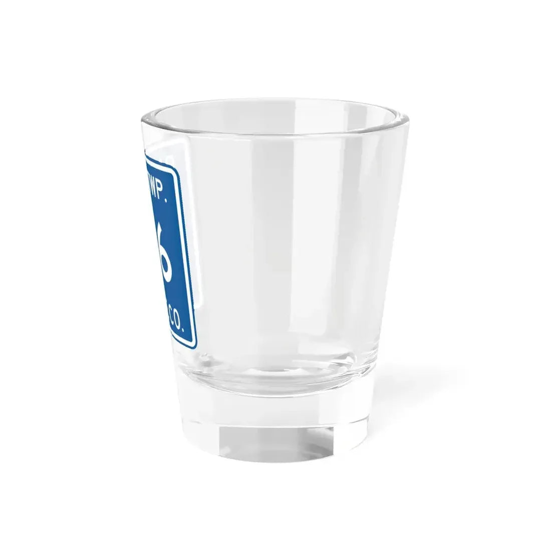 Paint Township Route 196 Wayne County Ohio (Ohio) (Road Sign) Shot Glass 1.5oz - Go Mug Yourself