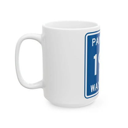 Paint Township Route 196 Wayne County Ohio (Ohio) (Road Sign) White Coffee Mug - Go Mug Yourself