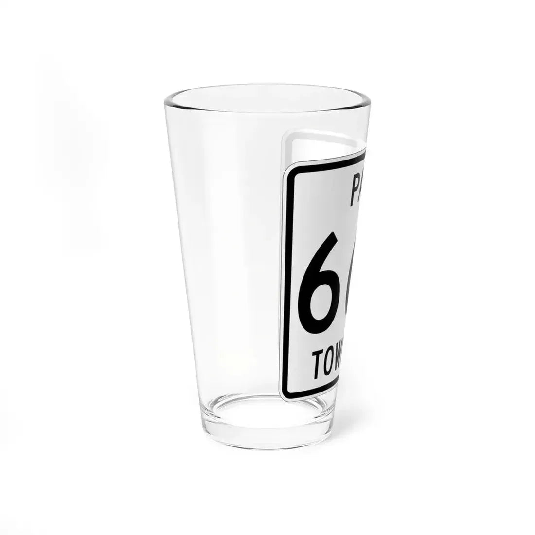 Paint Township Route 666 Holmes County Ohio (Ohio) (Road Sign) Pint Glass 16oz - Go Mug Yourself