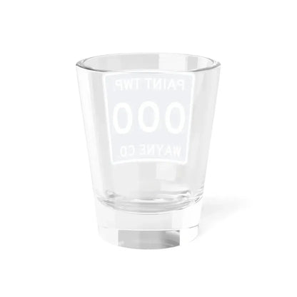 Paint Township Wayne County Ohio route shield template (Ohio) (Road Sign) Shot Glass 1.5oz - Go Mug Yourself