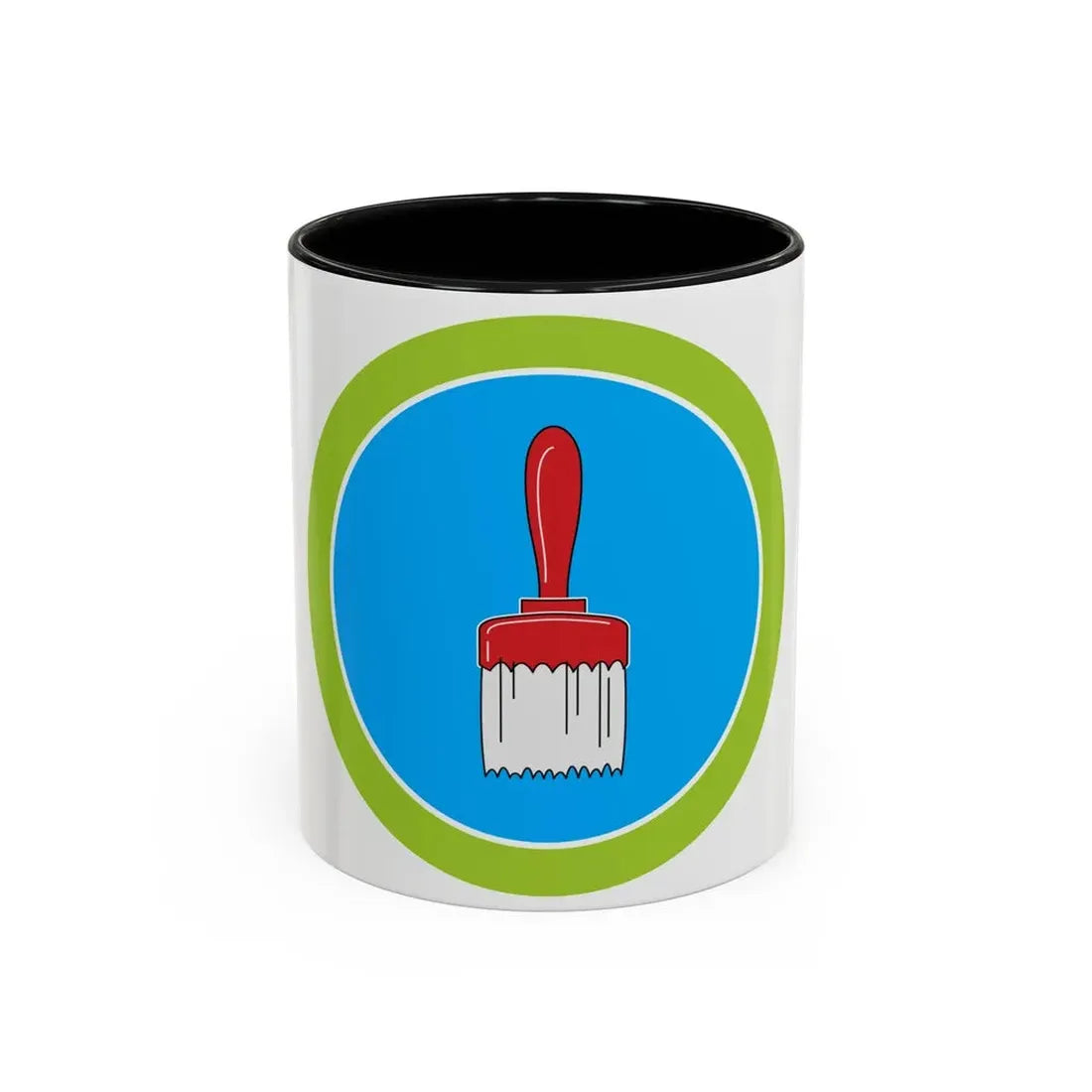 Painting (Boy Scout Merit Badge) Accent Coffee Mug 11oz Black - Go Mug Yourself