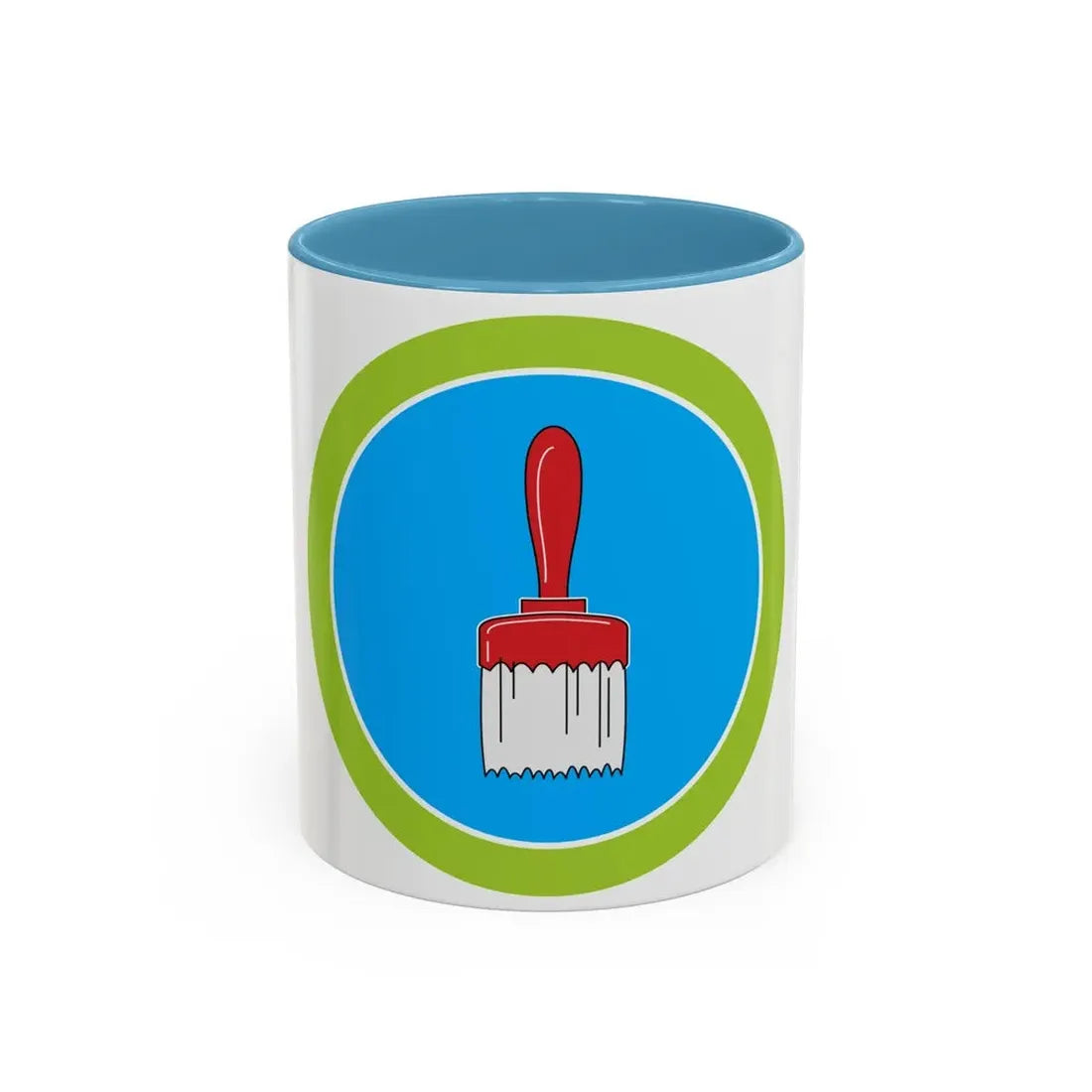 Painting (Boy Scout Merit Badge) Accent Coffee Mug 11oz Light Blue - Go Mug Yourself