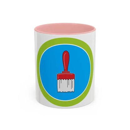 Painting (Boy Scout Merit Badge) Accent Coffee Mug 11oz Pink - Go Mug Yourself
