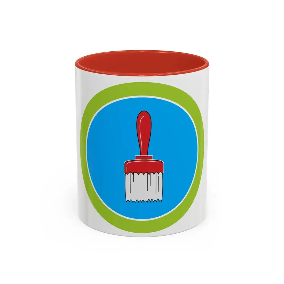 Painting (Boy Scout Merit Badge) Accent Coffee Mug 11oz Red - Go Mug Yourself