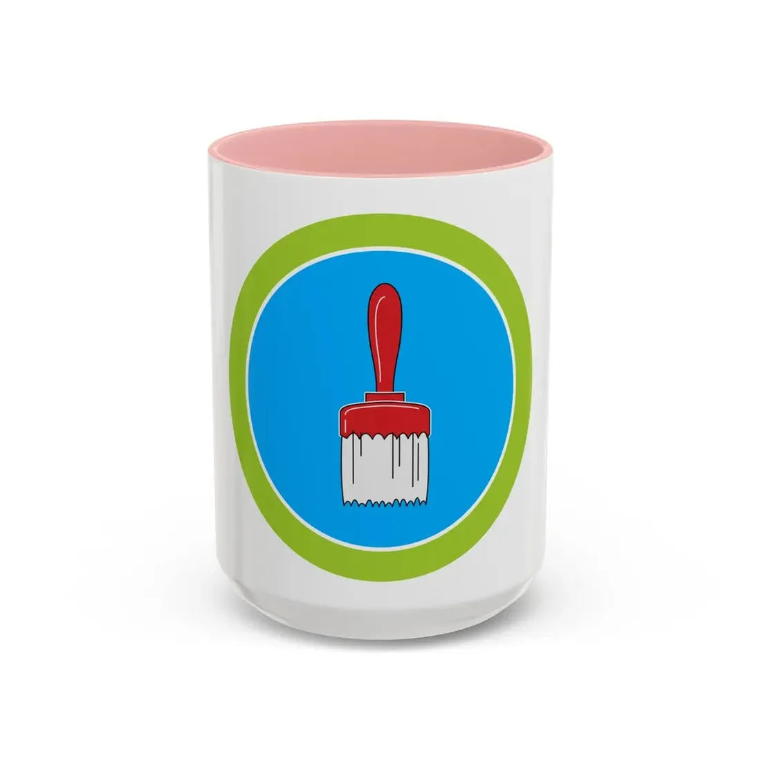 Painting (Boy Scout Merit Badge) Accent Coffee Mug 15oz Pink - Go Mug Yourself