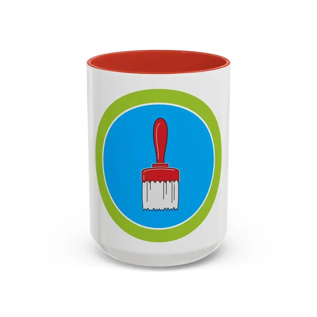 Painting (Boy Scout Merit Badge) Accent Coffee Mug 15oz Red - Go Mug Yourself