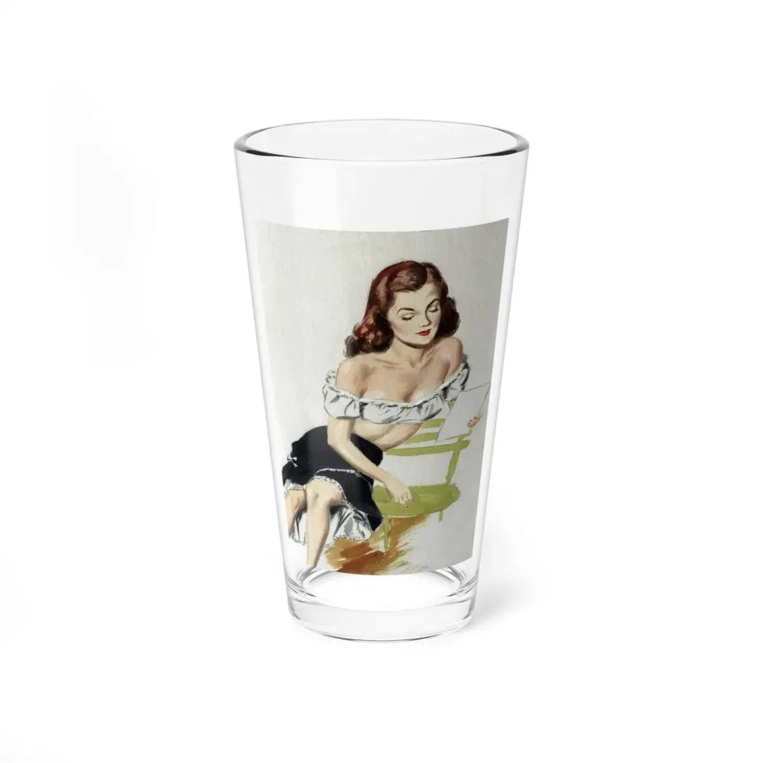 Painting by Eddie Chan (Magazine Illustration) Pint Glass 16oz 16oz - Go Mug Yourself