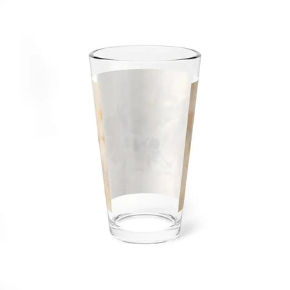 Painting Depicting Cowboy Wrestling Steer, Bull Doggin', 1980 (Magazine Illustration) Pint Glass 16oz - Go Mug Yourself