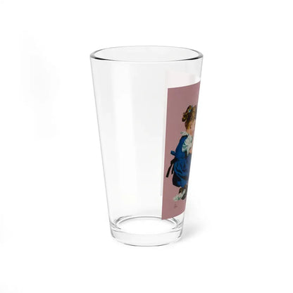 Painting her Toenails, American Weekly magazine cover, January 11, 1953 (Magazine Illustration) Pint Glass 16oz - Go Mug Yourself