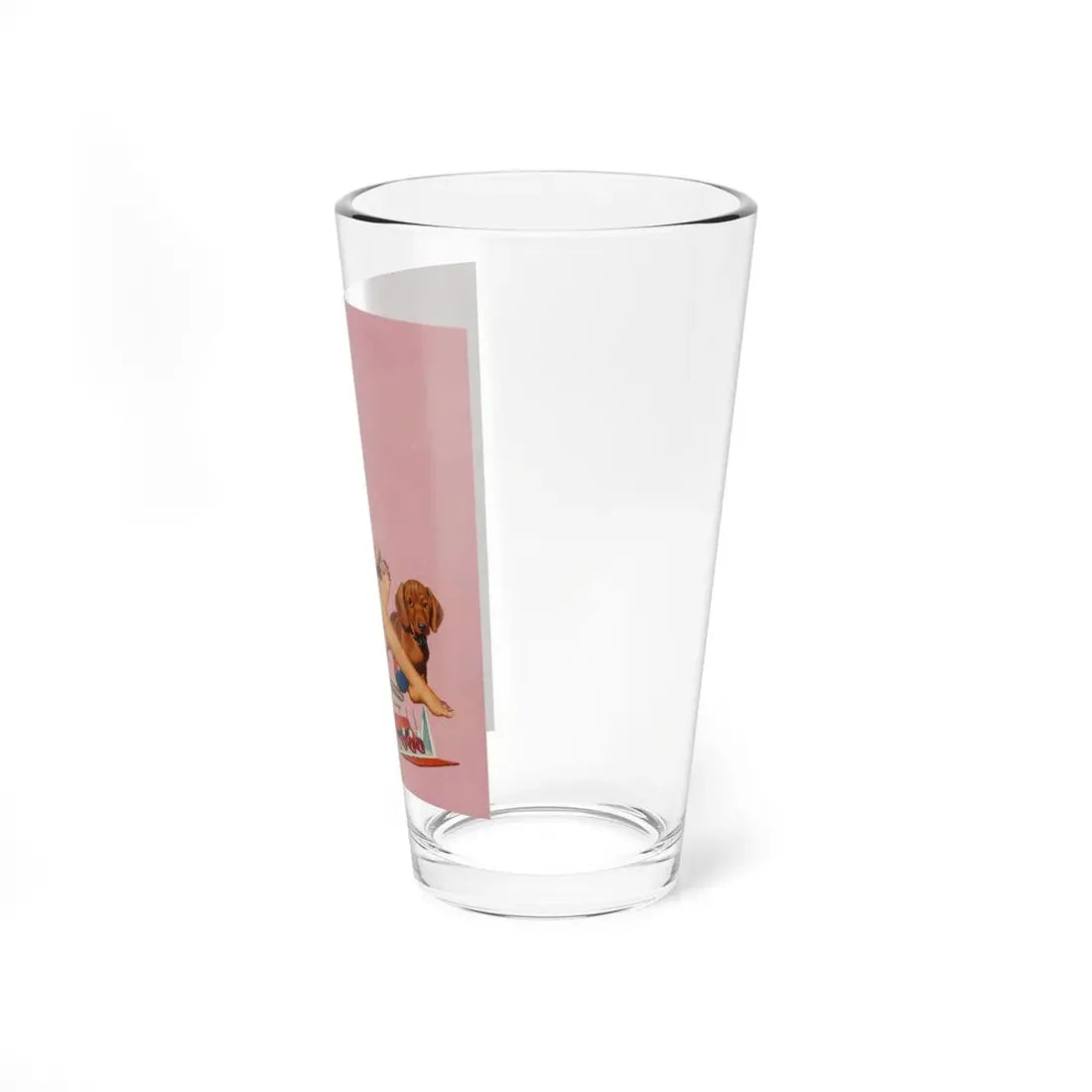 Painting her Toenails, American Weekly magazine cover, January 11, 1953 (Magazine Illustration) Pint Glass 16oz - Go Mug Yourself