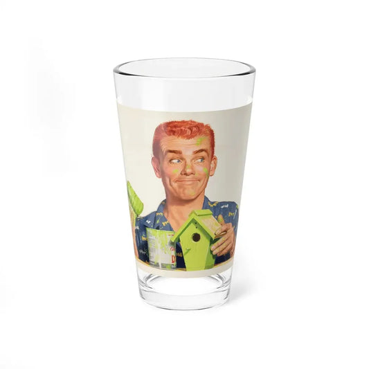 Pair of advertisements 3 (Magazine Illustration) Pint Glass 16oz 16oz - Go Mug Yourself