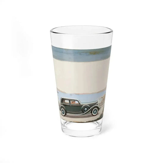 Pair of car advertisements (1) (Magazine Illustration) Pint Glass 16oz 16oz - Go Mug Yourself