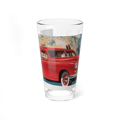 Pair of car advertisements (2) (Magazine Illustration) Pint Glass 16oz 16oz - Go Mug Yourself