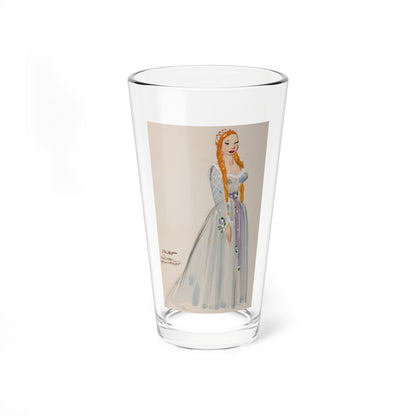 Pair of costume design sketches (2) (Magazine Illustration) Pint Glass 16oz-16oz-Go Mug Yourself