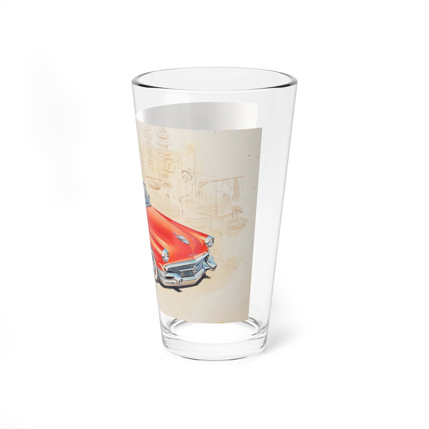 Pair of Vintage Chrysler-Buick advertisements (2) (Magazine Illustration) Pint Glass 16oz-Go Mug Yourself