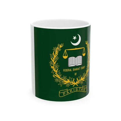 Pakistan Federal Shariat Court Flag (Pakistan) White Coffee Mug 11oz - Go Mug Yourself