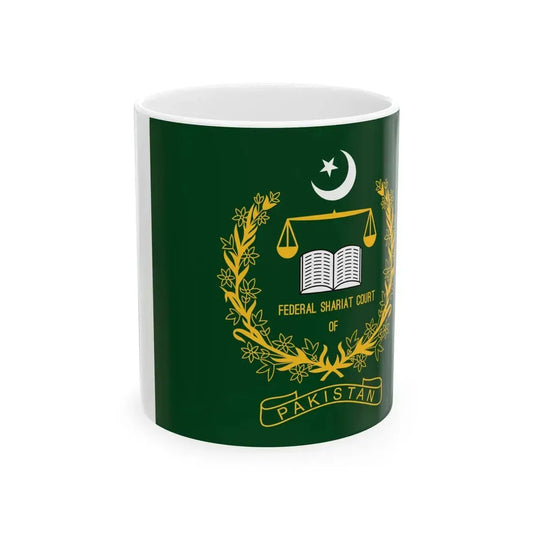 Pakistan Federal Shariat Court Flag (Pakistan) White Coffee Mug 11oz - Go Mug Yourself