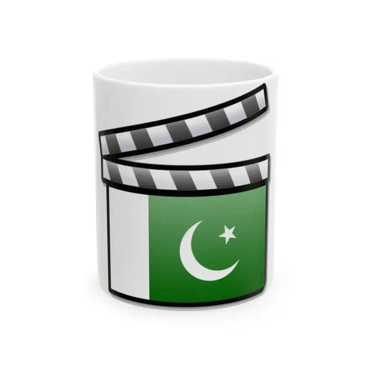 Pakistan film clapperboard (Pakistan) White Coffee Mug 11oz - Go Mug Yourself