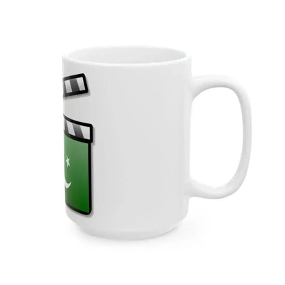 Pakistan film clapperboard (Pakistan) White Coffee Mug - Go Mug Yourself