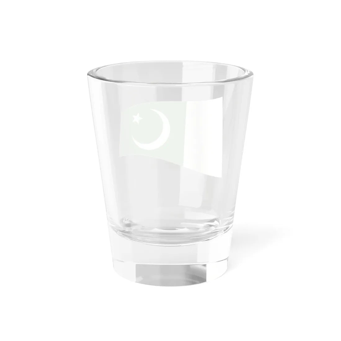 Pakistan Flag - iconic waving (Pakistan) Shot Glass 1.5oz - Go Mug Yourself