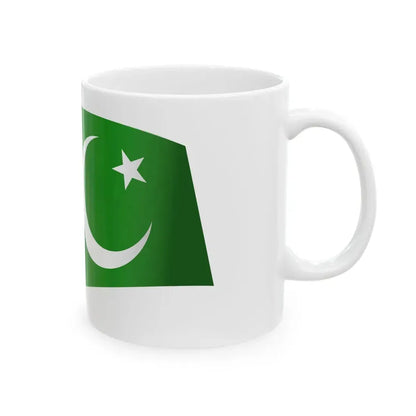 Pakistan Flag - iconic waving (Pakistan) White Coffee Mug - Go Mug Yourself