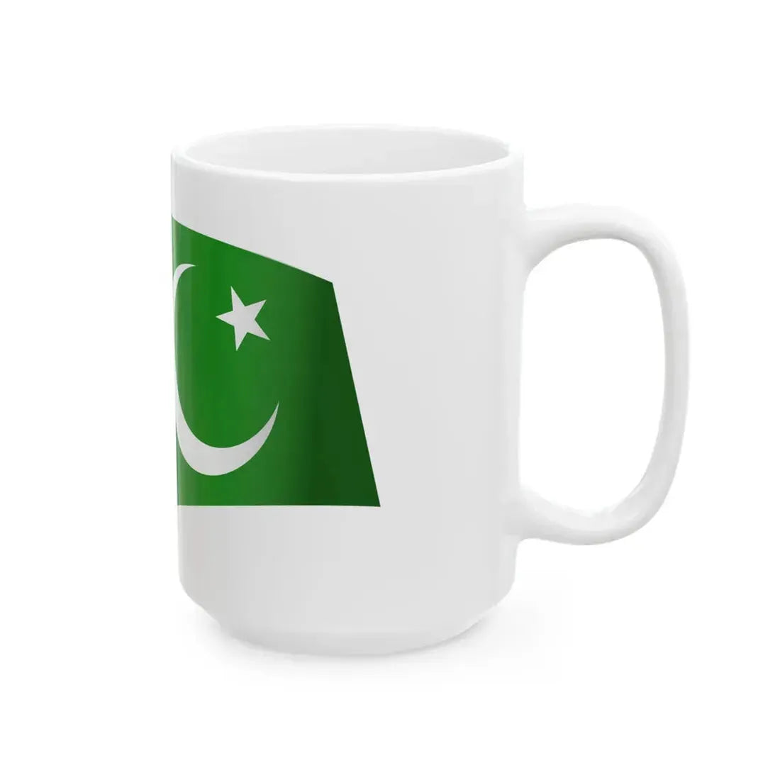 Pakistan Flag - iconic waving (Pakistan) White Coffee Mug - Go Mug Yourself