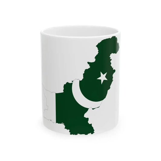 Pakistan-Flagmap (Pakistan) White Coffee Mug 11oz - Go Mug Yourself
