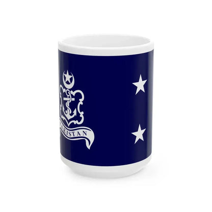 Pakistan Navy Rear Admiral (Pakistan) White Coffee Mug 15oz - Go Mug Yourself