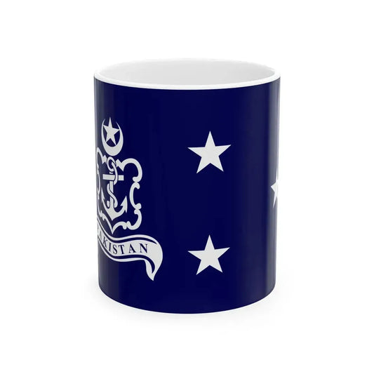 Pakistan Navy Vice Admiral (Pakistan) White Coffee Mug 11oz - Go Mug Yourself