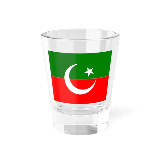 Pakistan Tehreek-e-Insaf flag 25-32 ratio (Pakistan) Shot Glass 1.5oz 1.5oz - Go Mug Yourself